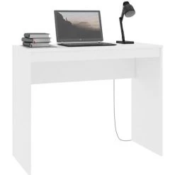 LangRay Meubles Bureau Blanc 90x40x72 Cm Bois D'ingénierie -France Bureau Soldes 2022 68150775 3