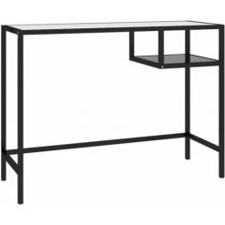 LangRay Meubles Bureau D'ordinateur Noir 100x36x74 Cm Verre -France Bureau Soldes 2022 68151324 2