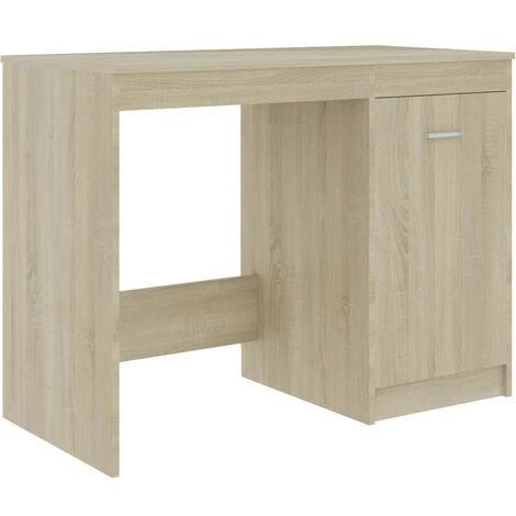 LangRay Meubles Bureau Chêne Sonoma 100x50x76 Cm Aggloméré 4 LangRay Meubles Bureau Chêne Sonoma 100x50x76 Cm Aggloméré – Image 2
