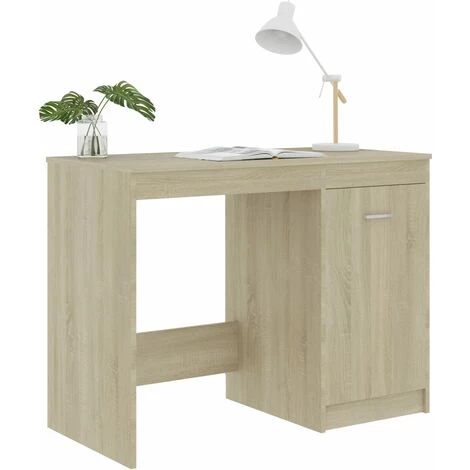 LangRay Meubles Bureau Chêne Sonoma 100x50x76 Cm Aggloméré 7 LangRay Meubles Bureau Chêne Sonoma 100x50x76 Cm Aggloméré – Image 5