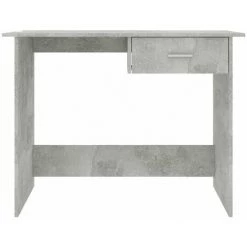 LangRay Meubles Bureau Gris Béton 100 X 50 X 76 Cm Aggloméré -France Bureau Soldes 2022 68152057 4