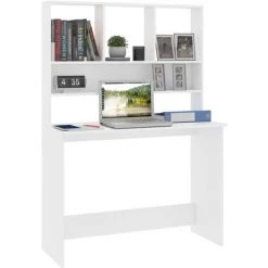 LangRay Meubles Bureau Avec étagères Blanc 110 X 45 X 157 Cm Aggloméré 9 LangRay Meubles Bureau Avec étagères Blanc 110 X 45 X 157 Cm Aggloméré -France Bureau Soldes 2022 68152059 3