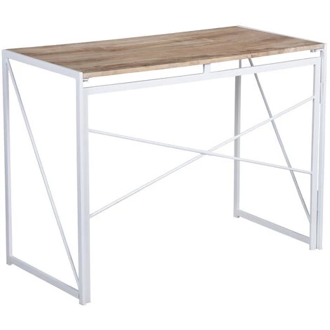 Hommoo Bureau D'ordinateur,Bureau Industriel En Bois Table Informatique 5 Hommoo Bureau D'ordinateur,Bureau Industriel En Bois Table Informatique – Image 3