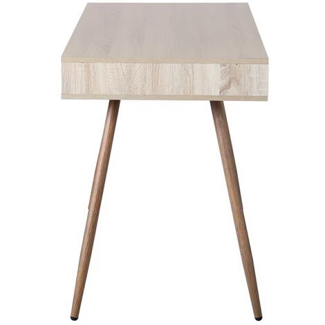 Hommoo Table De Bureau Informatique Secrétaire Table Plan De Travail Avec 2 Tiroirs 4 Hommoo Table De Bureau Informatique Secrétaire Table Plan De Travail Avec 2 Tiroirs – Image 2