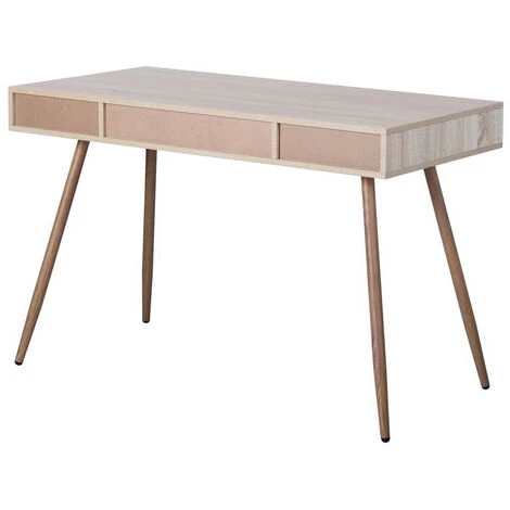 Hommoo Table De Bureau Informatique Secrétaire Table Plan De Travail Avec 2 Tiroirs 5 Hommoo Table De Bureau Informatique Secrétaire Table Plan De Travail Avec 2 Tiroirs – Image 3