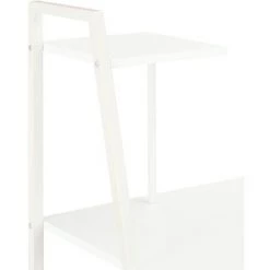 LangRay Meubles Bureau Avec étagère Blanc 102x50x117 Cm -France Bureau Soldes 2022 68276874 5