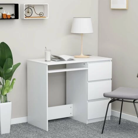 LangRay Meubles Bureau Blanc 90x45x76 Cm Aggloméré 3 LangRay Meubles Bureau Blanc 90x45x76 Cm Aggloméré