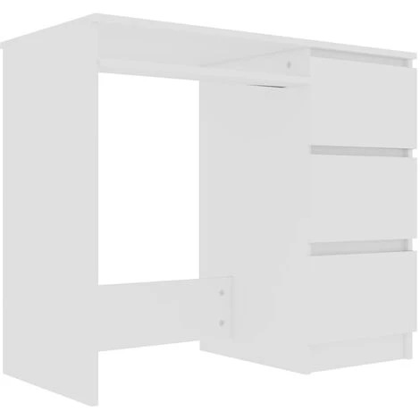LangRay Meubles Bureau Blanc 90x45x76 Cm Aggloméré 4 LangRay Meubles Bureau Blanc 90x45x76 Cm Aggloméré – Image 2