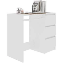 LangRay Meubles Bureau Blanc 90x45x76 Cm Aggloméré 9 LangRay Meubles Bureau Blanc 90x45x76 Cm Aggloméré -France Bureau Soldes 2022 68280137 3