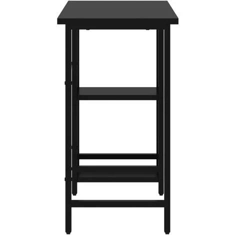 NINGX Bureau D'ordinateur, Fournitures Ménagères Bureau Noir 80 X 40 X 72 Cm En Métal Enduit De Poudre Table De Travail Pour Ordinateur Portable Pour Intérieur Pour Salon Pour Bureau 4 NINGX Bureau D'ordinateur, Fournitures Ménagères Bureau Noir 80 X 40 X 72 Cm En Métal Enduit De Poudre Table De Travail Pour Ordinateur Portable Pour Intérieur Pour Salon Pour Bureau – Image 2