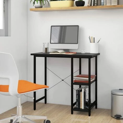 NINGX Bureau D'ordinateur, Fournitures Ménagères Bureau Noir 80 X 40 X 72 Cm En Métal Enduit De Poudre Table De Travail Pour Ordinateur Portable Pour Intérieur Pour Salon Pour Bureau 5 NINGX Bureau D'ordinateur, Fournitures Ménagères Bureau Noir 80 X 40 X 72 Cm En Métal Enduit De Poudre Table De Travail Pour Ordinateur Portable Pour Intérieur Pour Salon Pour Bureau – Image 3
