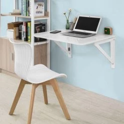 NOVA Tableau Mural Pliant En Bois Sobuy® 75 * 60cm Pas De Chaise Deux Supports Blancs -France Bureau Soldes 2022 68563651 3