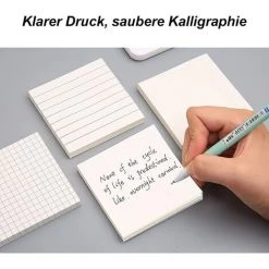 PERLE RARE Notes Autocollantes Créatives, Un Pack De 6 Notes Autocollantes, Notes Autocollantes Pour Le Bureau Et Les étudiants, Notes Autocollantes En Papier Kraft Autocollant, Un Total De 480 Notes Autocollantes, Notes Autocollantes Blanches Et En Peau De Vache -France Bureau Soldes 2022 68568571 4