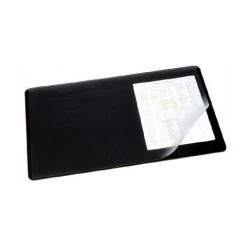 Durable Sous-main Avec Revêtement Transparent 530 X 400 Mm (Noir)