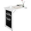 Table Pliable Murale Bureau Avec Mémo Board - Blanc FWT20-W SoBuy® -France Bureau Soldes 2022 8233953 1