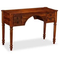 VidaXL Table D'écriture Bois Massif De Sesham 115 X 50 X 76 Cm - Brun 9 VidaXL Table D'écriture Bois Massif De Sesham 115 X 50 X 76 Cm - Brun -France Bureau Soldes 2022 8811687 3
