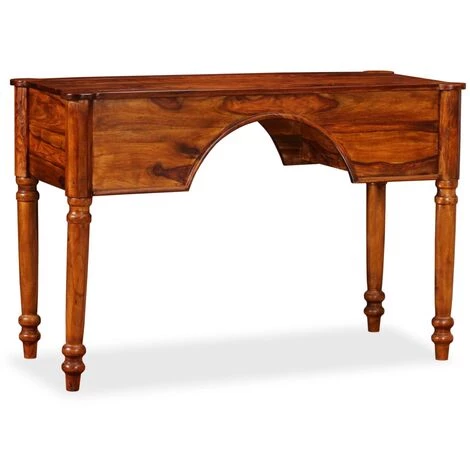 VidaXL Table D'écriture Bois Massif De Sesham 115 X 50 X 76 Cm - Brun 7 VidaXL Table D'écriture Bois Massif De Sesham 115 X 50 X 76 Cm - Brun – Image 5