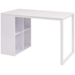 Table D'écriture 120 X 60 X 75 Cm Blanc VidaXL -France Bureau Soldes 2022 8997932 3