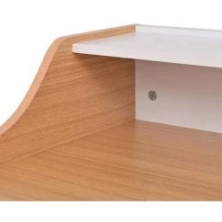 VidaXL Bureau D'ordinateur Bois Naturel - Brun 11 VidaXL Bureau D'ordinateur Bois Naturel - Brun -France Bureau Soldes 2022 929977 5