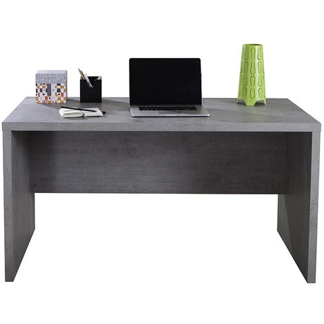 OFFICE24 Petit Bureau En Bois Couleur Gris Effet Ciment Design Pratico 6 OFFICE24 Petit Bureau En Bois Couleur Gris Effet Ciment Design Pratico – Image 4